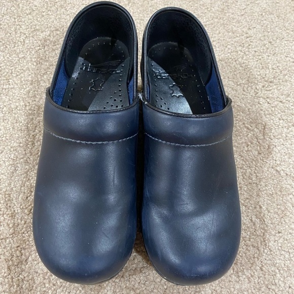 Dansko Matte Blue Leather Clogs size 36 - Picture 1 of 8